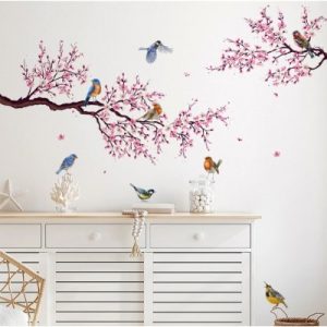 Sticker Branches de Cerisier aux Oiseaux