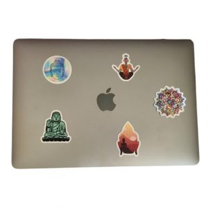 Les 4 Stickers Bouddha + 1 Sticker Mandala offert