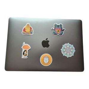 Les 4 Stickers Célestes + 1 sticker Mandala offert