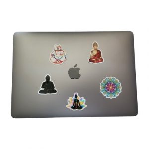 Les 4 Stickers Paix Intérieur + 1 Sticker offert