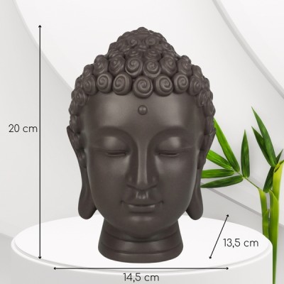 Statue Tête de Bouddha Serein – Image 2