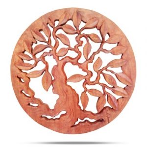 Panneau Décoratif Sculpté Arbre de Vie Sagesse 40cm