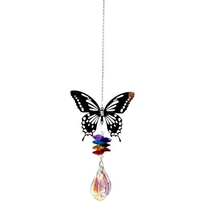 Suspension Miroir Papillon, Cristal Goutte – Image 2