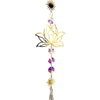 Suspension Miroir Lotus, Cristal Prisme – Image 2