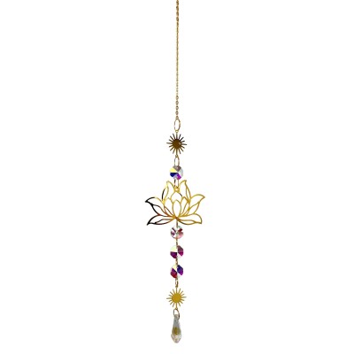 Suspension Miroir Lotus, Cristal Prisme – Image 3