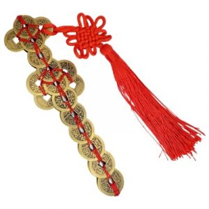 Talisman Epée de Pièces Chinoises 18cm
