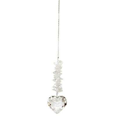 Suspension Cristal à facettes Coeur – Image 2