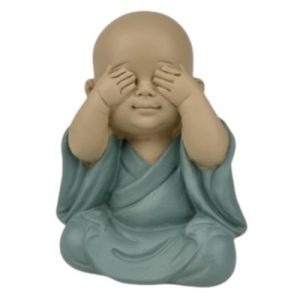 Statue Bouddha de la Sagesse "Ne rien Voir"