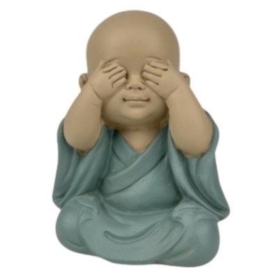 Statue Bouddha de la Sagesse "Ne rien Voir"