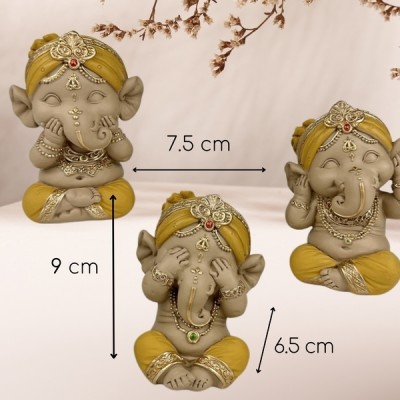 3 Statues Ganesh de la Sagesse – Image 2