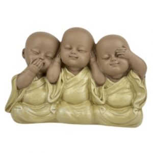 Statue 3 Bébés Bouddhas de la Sagesse