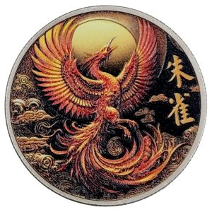 Amulette Phénix de Feu Feng Shui recto