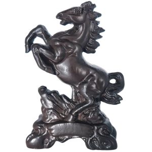 statue cheval renommée Feng Shui en résine – vue avant