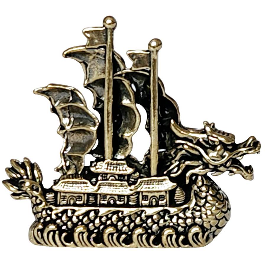 Statue Bateau Dragon Feng Shui – vue arrière