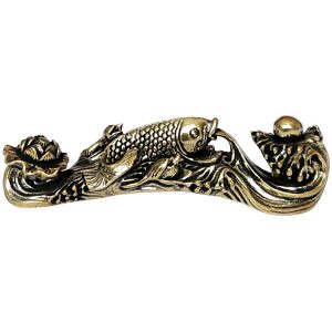 statue Carpe Koï sur Ruyi vue de face