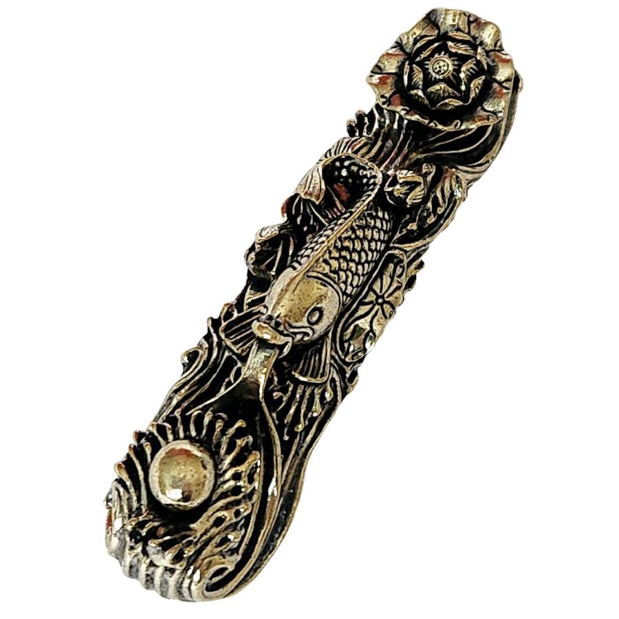 statue Carpe Koï sur Ruyi vue en perspective