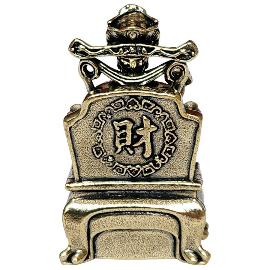 statue caishen feng shui symbole de prospérité vue arrière