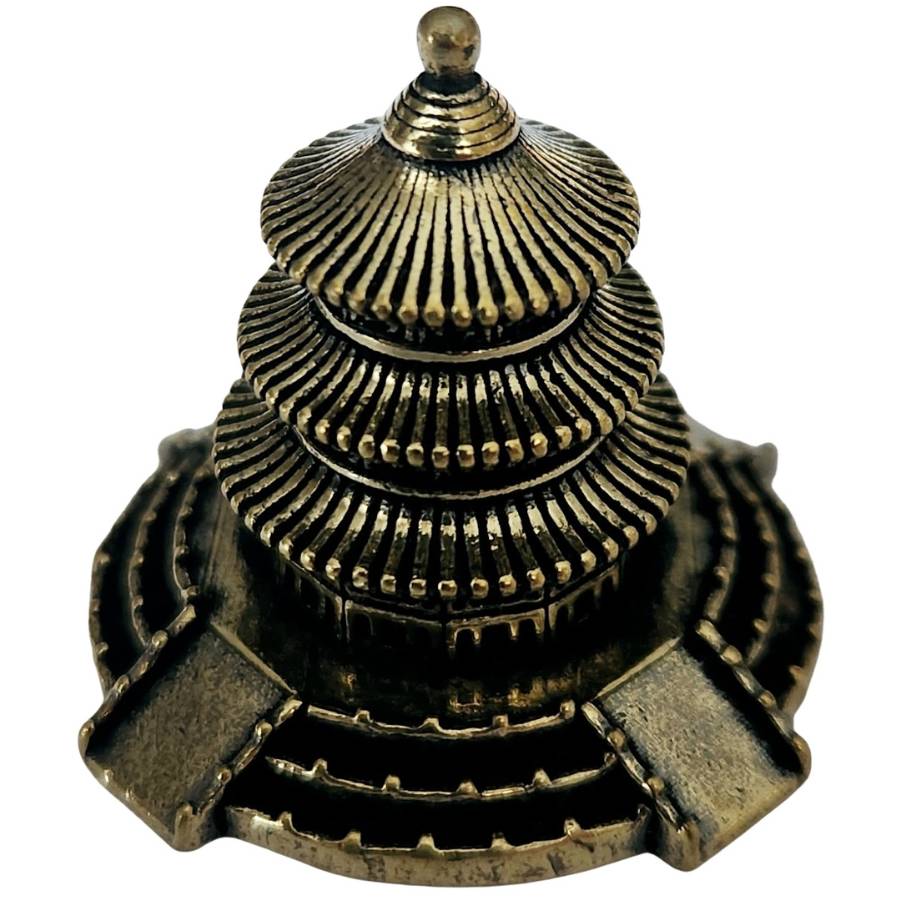 Pagode Wen Chang Feng Shui en cuivre détail finition