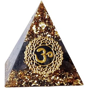 Pyramide orgonite Sahasrara chakra en améthyste