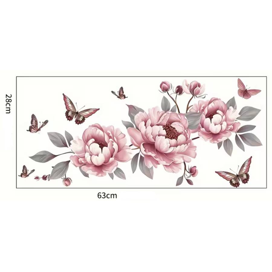 dimensions sticker magnolia feng shui 63 cm 28 cm