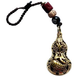 porte-clés wu lou aux deux carpes feng shui