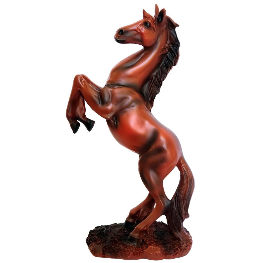 statue cheval feng shui détail posture cabrée
