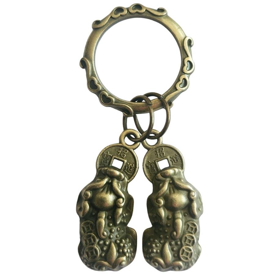 porte-clés double Pi Yao Feng Shui protection richesse