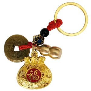 porte-clés feng shui richesse bourse fortune wu lou
