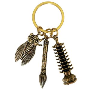 porte cles feng shui renaissance elevation pagode cigale pinceau