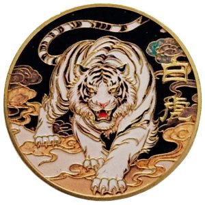 Amulette Tigre Blanc Protecteur Feng Shui représentant un tigre blanc symbole de protection et de courage