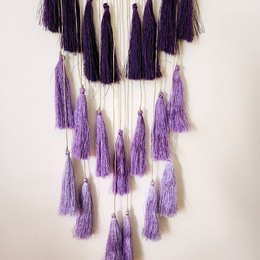pampilles violettes attrape-rêves violet Feng Shui fleur d'améthyste