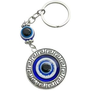 Porte-clés Œil Protecteur Nazar bleu talisman Feng Shui contre le mauvais œil