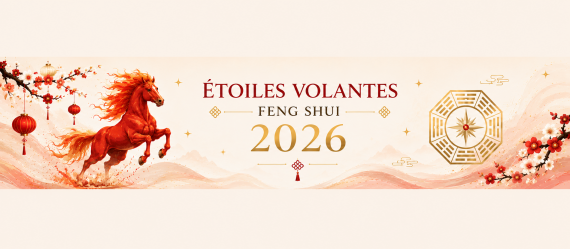 Étoiles Volantes Feng Shui 2026 : année du Cheval de Feu et carte des influences énergétiques annuelles