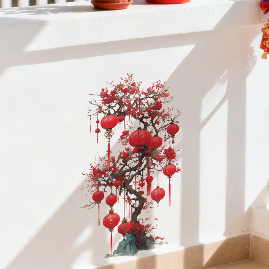 Sticker Arbre de la Prospérité dans un intérieur Feng Shui