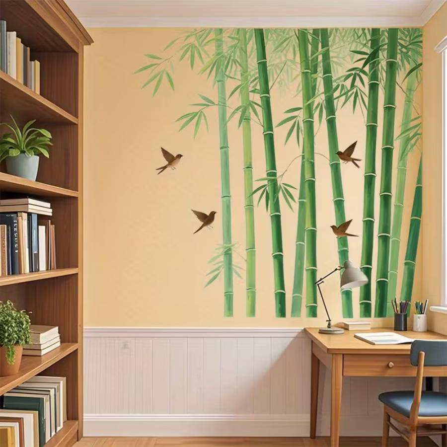 Sticker Bambous de la Croissance dans un bureau Feng Shui