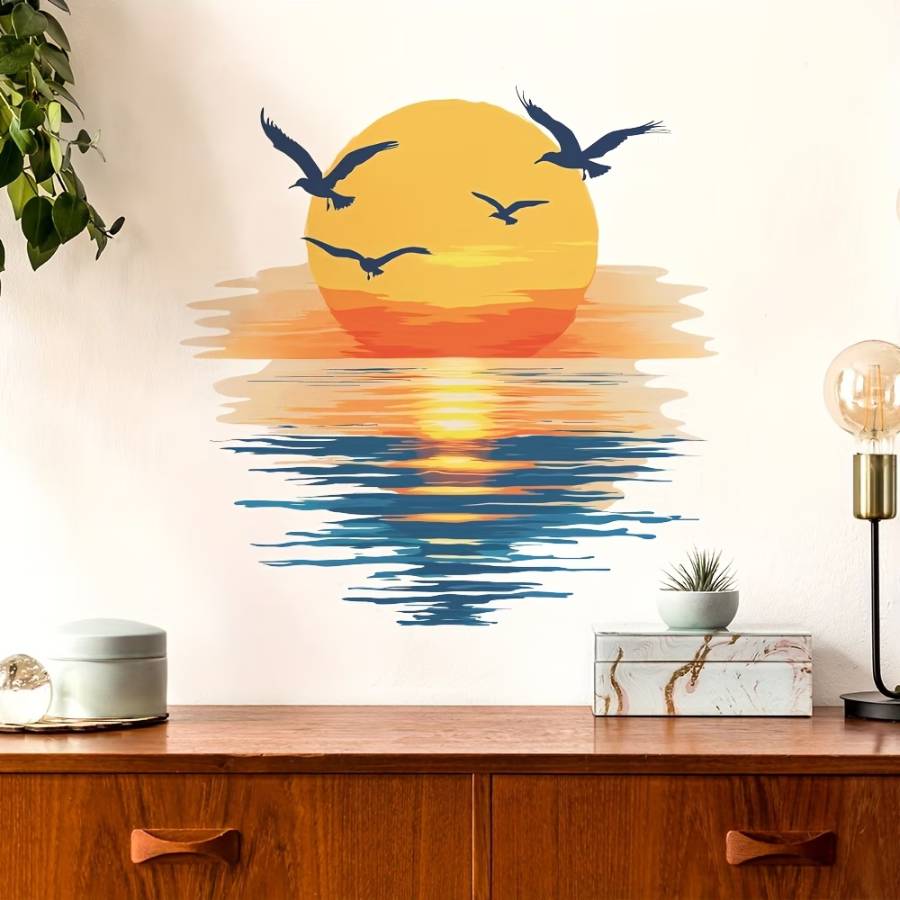 Sticker Horizon d'Harmonie dans un salon moderne