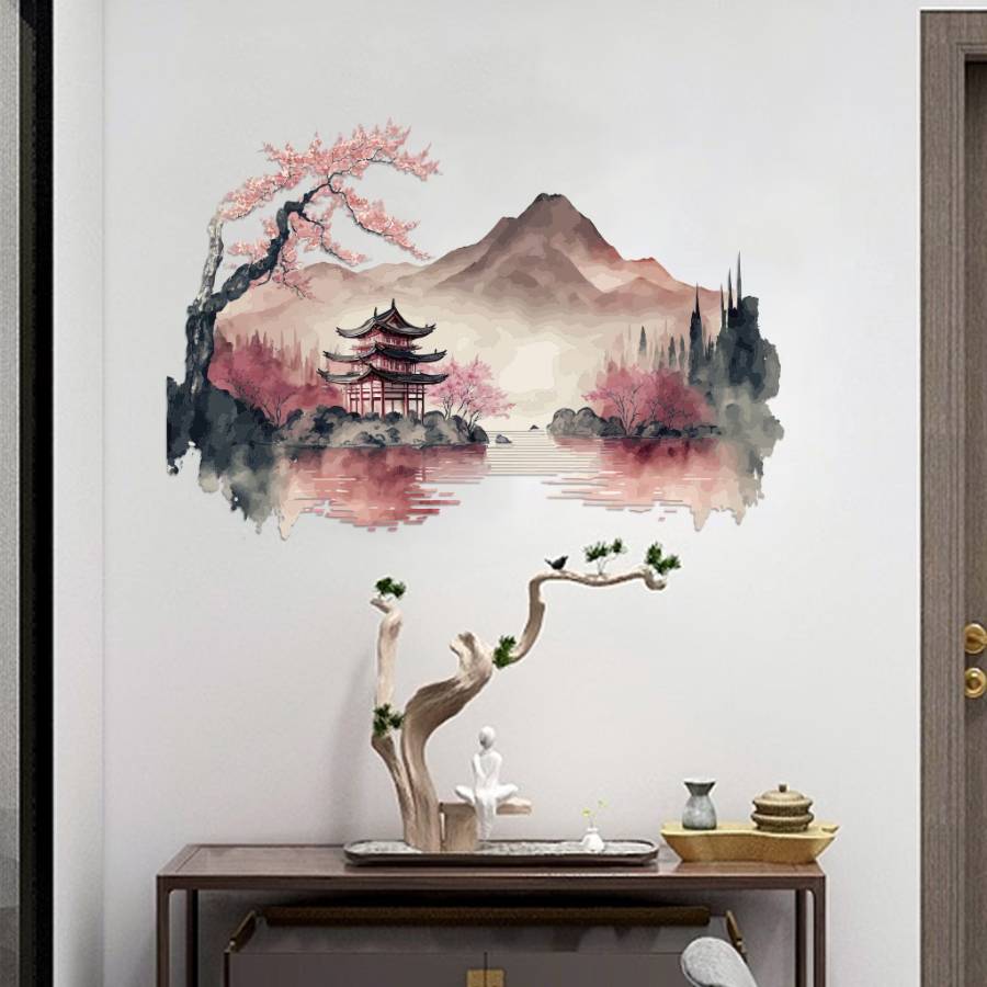 Sticker Vallée de la Sérénité dans une décoration Feng Shui