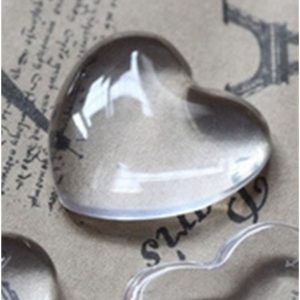 Paire de cœurs en cristal Feng Shui symbole d'amour et d'harmonie