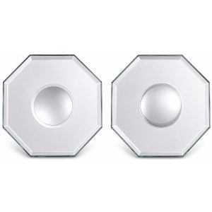 lot de 2 miroirs octogones convexe et concave Feng Shui
