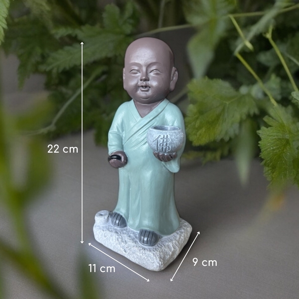 Dimensions de la Statue Bouddha aux Aumônes Feng Shui