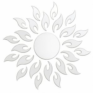 Sticker Grand Miroir Soleil Feng Shui Élément Feu