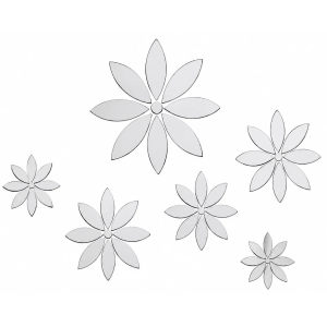 Sticker Miroirs Fleurs de Marguerites Feng Shui