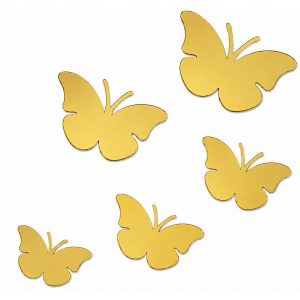 Sticker Miroirs Papillons dorés Feng Shui
