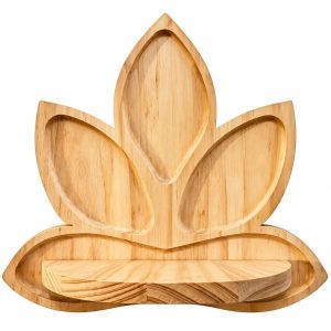 étagère lotus feng shui bois naturel