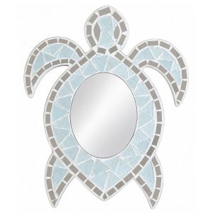 Miroir Mosaïque Tortue blanche Feng Shui