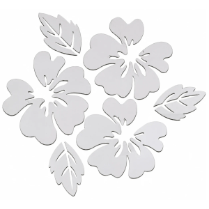 Sticker Miroirs Fleurs de Tiaré Sauvage Feng Shui