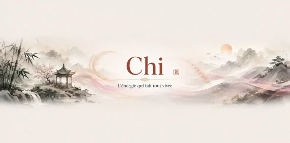 Le Chi : l'énergie qui fait tout vivre en Feng Shui, symbole de la circulation de l'énergie vitale.